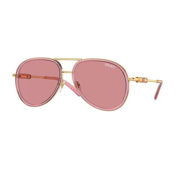 NEW VERSACE PINK SUNGLASSES - Picture 1 of 5